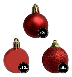 Bolas Navidad Adornos Navideños Esferas L X24 Deco Pettish en internet