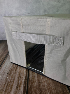 Caja Organizadora De Tela Rígida Con Tapa Ch Pettish Online