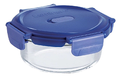 Contenedor Hermetico Redondo Luminarc Pure Box 1 Lts Putina Color Azul