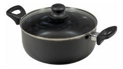 Cacerola Teflon Moon San Ignacio España 24cm 4,3l Color Negro