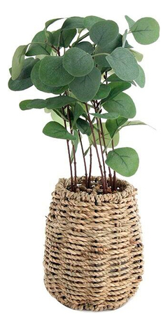 Planta Artificial Con Maceta Escritorio Deco Piedras Pettish en internet