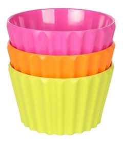 Compotera Bowl Melamina Helado Postre Colores Pettish Online en internet