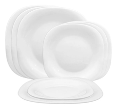 Set De Vajilla Vidrio Opal De 16 Piezas Platos Tazas Pettish en internet
