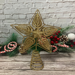 Estrella Puntal Navidad Deco Arbol Metal Pettish Online en internet