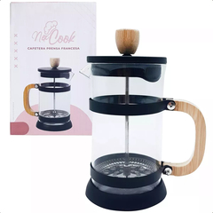 Cafetera Prensa Francesa De Vidrio Color Negro - comprar online