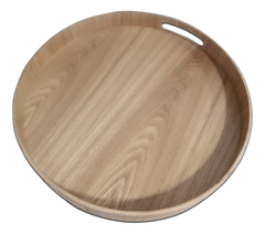 Bandeja Multiuso Deco Bandeja Madera Carol Bambu Con Asa Color Bambú De Madera Bambu Deco