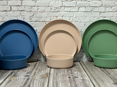 Imagen de Plato Playo Grande Melamina Colores Deco Pettish Online