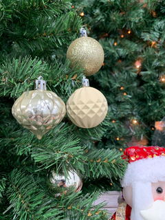 Set Adornos Arbol De Navidad Set Kit Bolas Puntal Pettish en internet