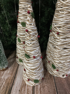 Set Arbol Pino Adorno Deco Navidad Pino Con Frutos Muerdago - tienda online