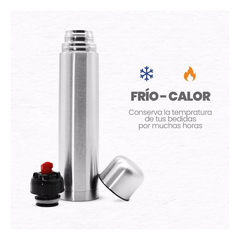 Termo Bala Litro Acero Inoxidable Tapa Matera Pettish Online - Pettish Bazar