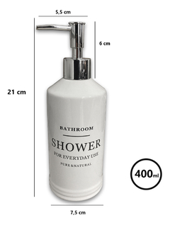 Dispenser Baño Jabon Liquido Shampoo Acondicionador Deco - comprar online