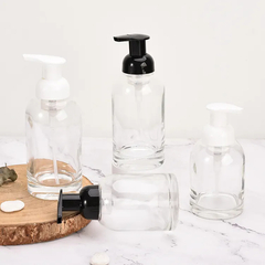 Imagen de Dosificador Dispenser Baño Jabón Líquido Pico Espuma Color Transparente Negro