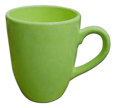 Jarro Mug Taza Cerámica Puntos Pettish Online Vc Color Verde