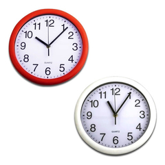 Reloj Pared Plastico Fino Color 27cm - comprar online