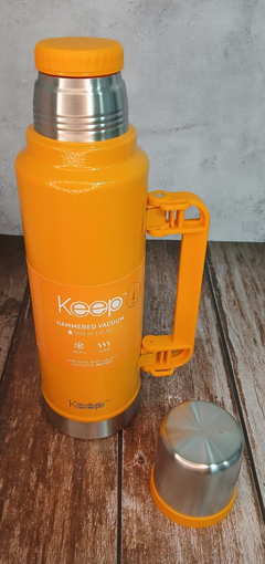 Termo Keep Acero Inoxidable 1.5 L Hammered Pico Cebador Mate en internet