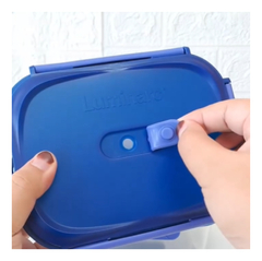 Táper Contenedor Luminarc Cuadrado Vidrio Templado Con Tapa 520ml - comprar online