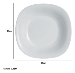 Plato Hondo Luminarc Carine 21cm Vidrio Templado Pettish