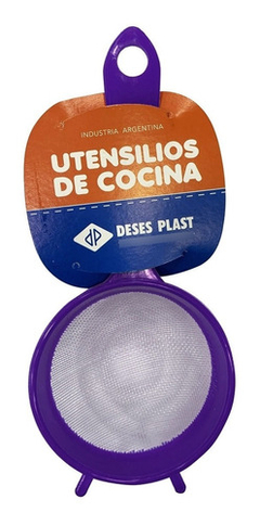 Imagen de Colador Mango Plastico 10 Cm Colores Malla
