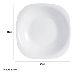 Plato Hondo Luminarc Carine 21cm Vidrio Templado Pettish en internet