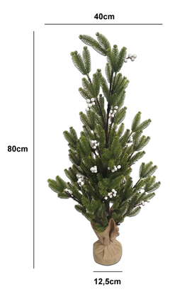 Arbol De Navidad Pino Con Frutos Base Navidad Fiestas - comprar online