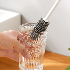 Imagen de Cepillo Limpia Lava Botellas Mamadera Vaso Copas Pettish