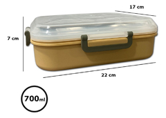 Lunchera Contenedor Para Viandas Individual Simple Pettish - comprar online