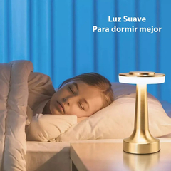 Lampara Velador Led Usb Recargable Metal Tactil Deco Pettish - tienda online
