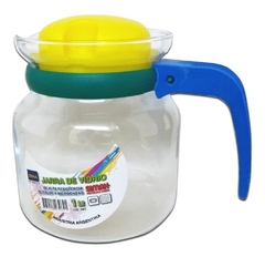 Jarra De Vidrio Templado 1l Fuego Microondas Pettish Online - comprar online