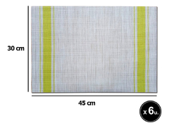 Individual Mantel Mesa Rectangular Pvc X 6 Pettish Online - Pettish Bazar