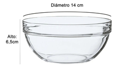 Bowl Compotera Apilable Vidrio 14cm Luminarc - comprar online