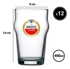 Vaso Cerveza Logos Pinta Stout 490 Ml X 12 U Pettish Online