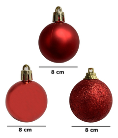 Bolas Navidad Adornos Navideños Esferas L X24 Deco Pettish - comprar online