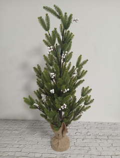 Arbol De Navidad Pino Con Frutos Base Navidad Fiestas - Pettish Bazar