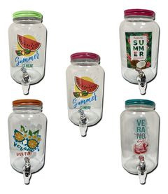 Dispenser Con Canilla Frasco Bebidas 4l Sopor Pettish Online - tienda online