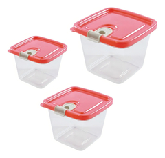3 Contenedores Plasutil Alto Valvula Pettish Online Color Rosa