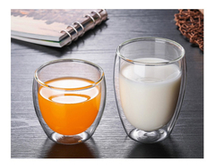 Taza Jarro Vidrio Doble Cafe 470ml Barista