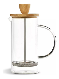 Cafetera Embolo Metal Bambu Francesa 350ml Pettish Online