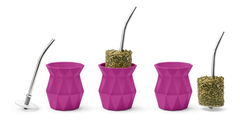Mate Mito Facetado Colores Con Bombilla - tienda online