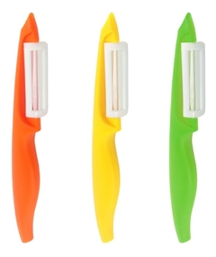 Pelapapas Pelador Filo Ceramica Mango Colores Pettish Online en internet