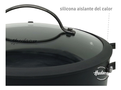 Cacerola De Aluminio Negra Antiadherente Total Black 24 Cm Color Negro - tienda online
