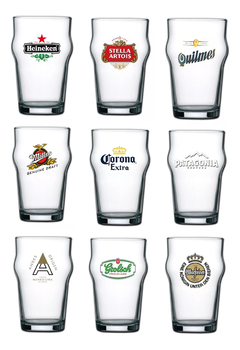 Vaso Cerveza Pinta Stout Logo Amstel 490 Ml Pettish Online - Pettish Bazar