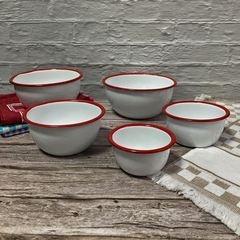 Imagen de Bowl Enlozado Ensaladera Deco Vintage Retro Pettish Online