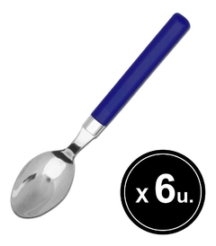 Cuchara Cucharita Untador Desayuno Postre Colores X6 Pettish - comprar online