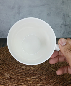 Tazon Cerealero Taza Grande De Porcelana Decorado Con Base - Pettish Bazar