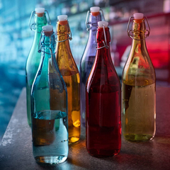 Botella Vidrio Cierre Hermetico Tapa 1Lt - tienda online