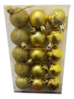 Adorno De Navidad Bolas 3,5cm Set x15 - comprar online