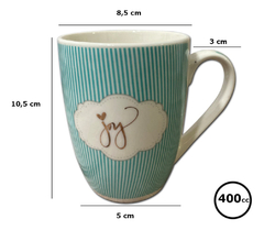 Jarro Mug Taza Conica Frases Asa Ceramica Pettish Online en internet
