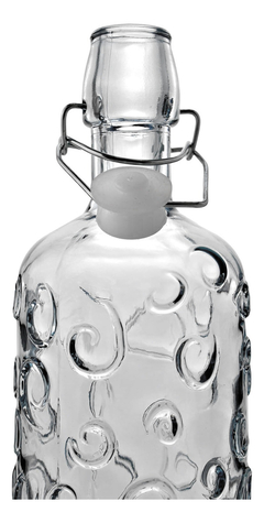 Botella De Vidrio Tapa A Rosca Tapon Deco 1l Pettish Online