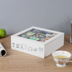 Caja De Te Divisiones Madera Con Tapa Premium Pettish - tienda online