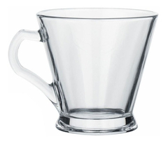 Jarro Taza Cappuccino Cafe Baja Redonda Vidrio Pack x6 en internet